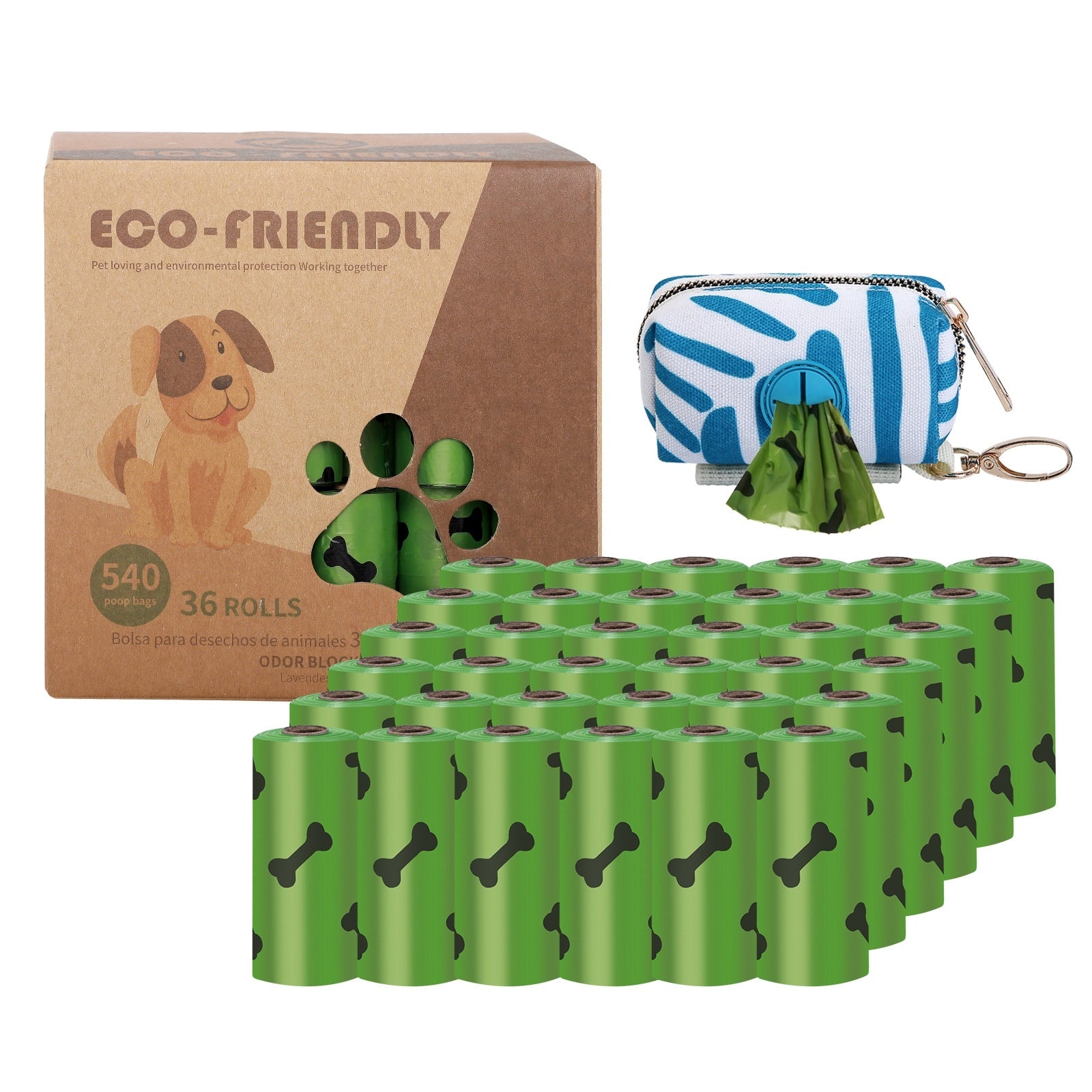 Go Out Poop Bags + Dispenser (270/540 bags)
