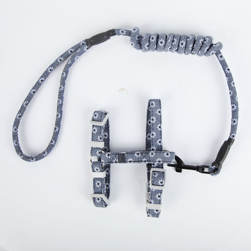 Horse bridle with floral pattern on a white background