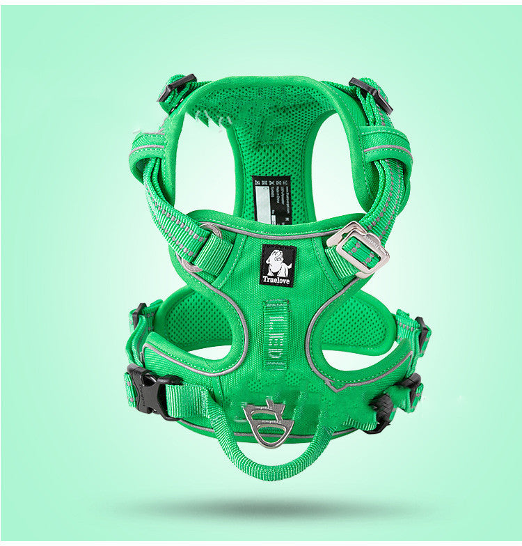 Truelove 3M Reflective Dog Harness with Dual Control & Aviation Aluminum Fittings