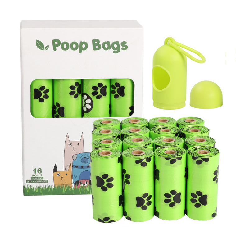 Eco Poop Bags – Degradable Rolls with Optional Dispenser