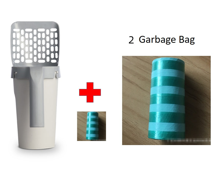 Cat Litter Scoop with Storage Box – Integrated Set