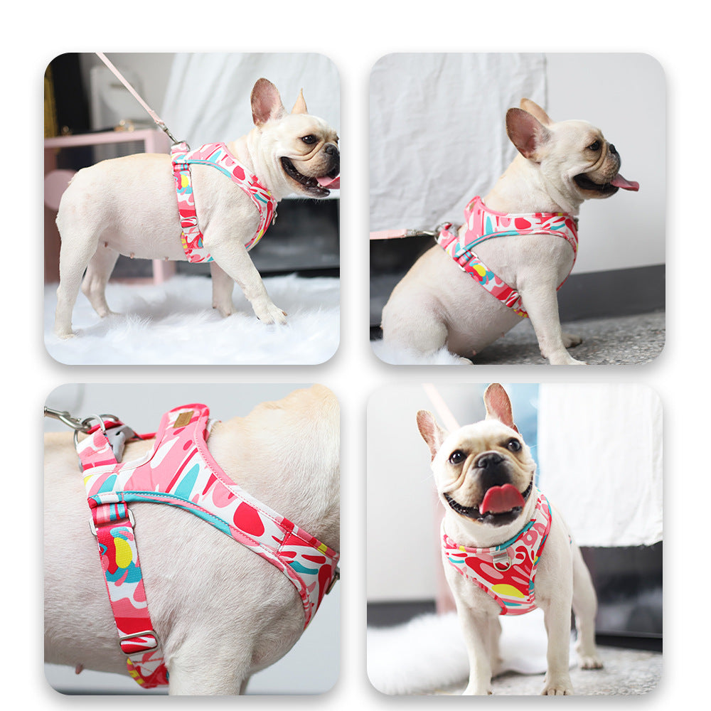 BORORO No-Pull Breathable Dog Harness & Leash Set – Adjustable Fit