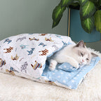Winter Warm Cat Cave Bed – Removable & Washable Design
