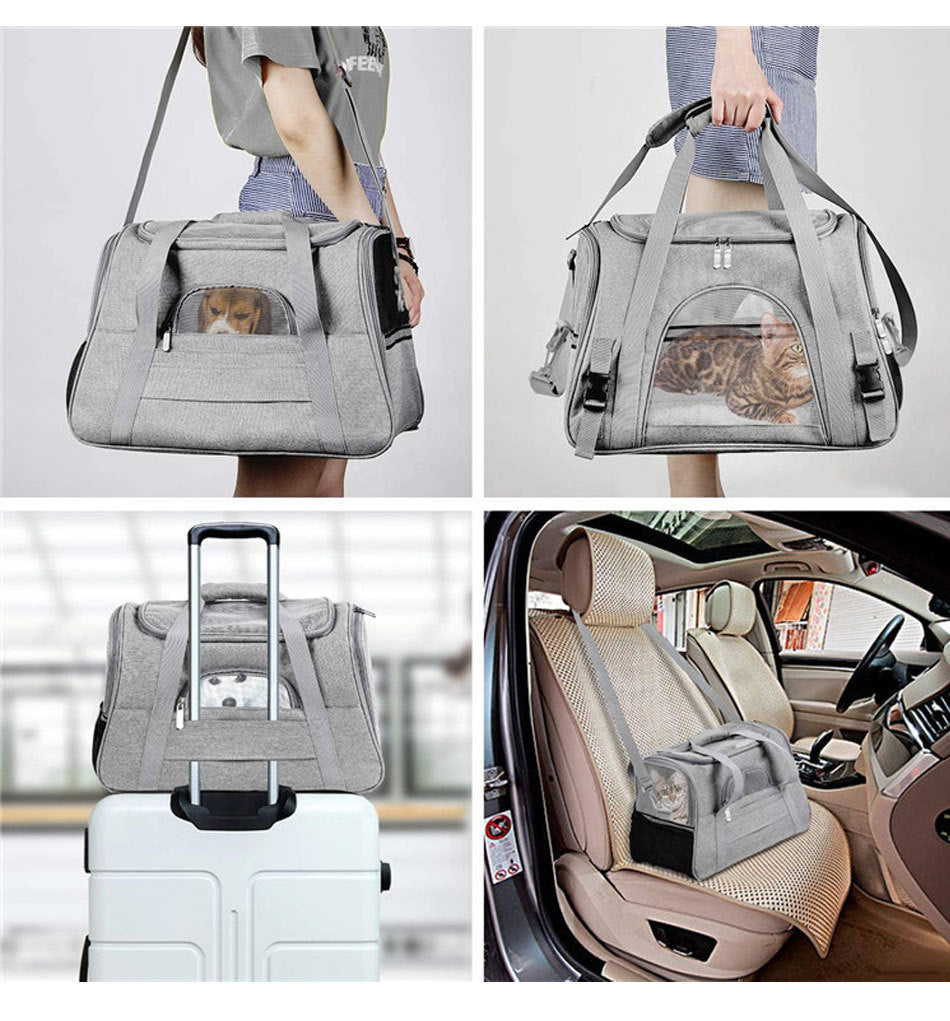 Multifunctional Pet Shoulder Bag – Large-Capacity Portable Carrier