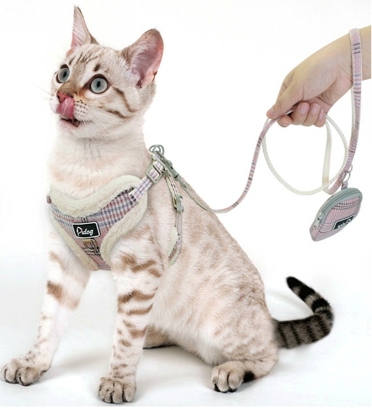 Winter Harness and Leash Set for Puppies and Cats