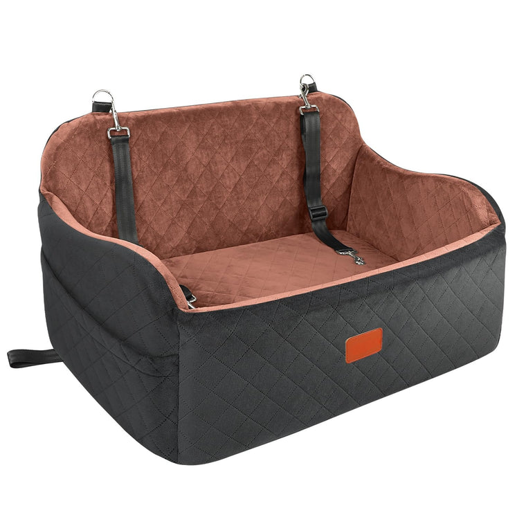 Large Dog Car Seat Bed – Removable & Washable Travel Kennel