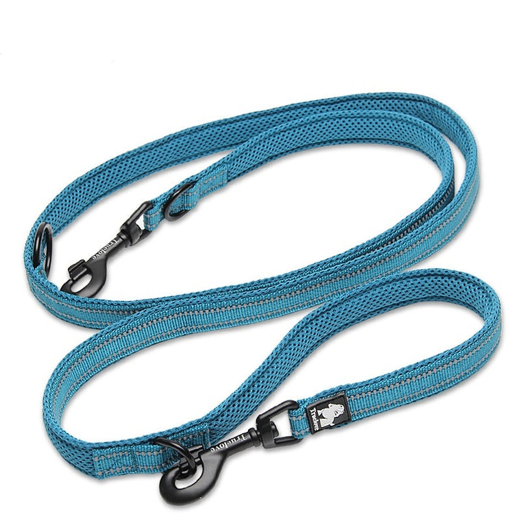 Truelove 7-in-1 Reflective Multi-Function Dog Leash – Hands-Free, Double Leash & Adjustable Length