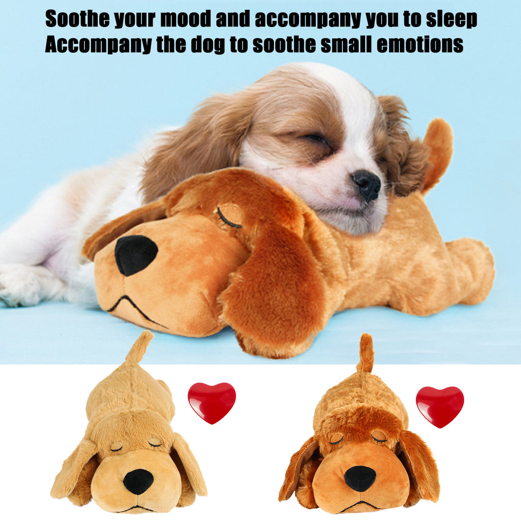 Heartbeat Plush Dog Toy & Comfort Companion