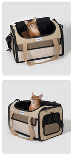 Foldable Portable Pet Travel Bag – Airline-Friendly Nylon Carrier
