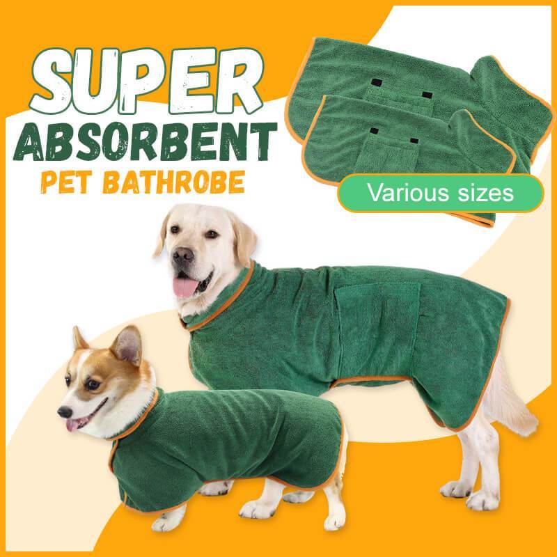 Pet Bathrobe – Super Absorbent Microfiber