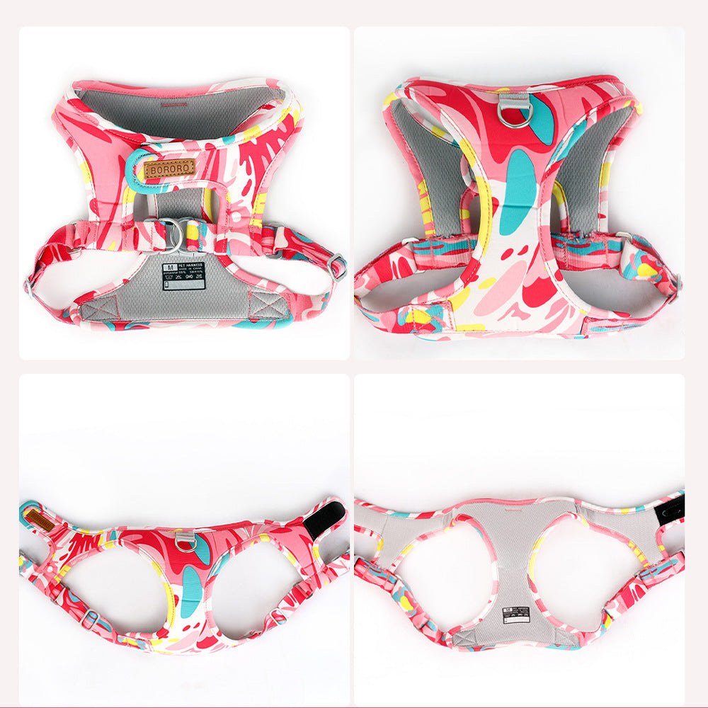 BORORO No-Pull Breathable Dog Harness & Leash Set – Adjustable Fit