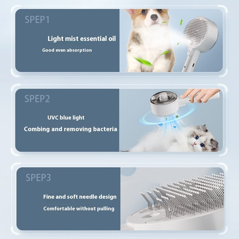 Pet UV Hair Spray & Massage Comb