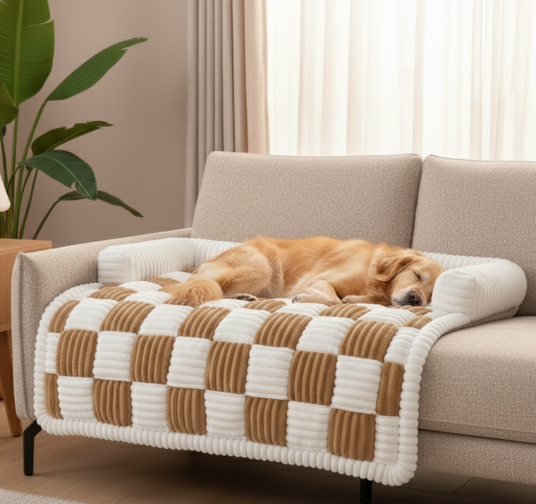 Cozy Plush Pet Sofa Bed