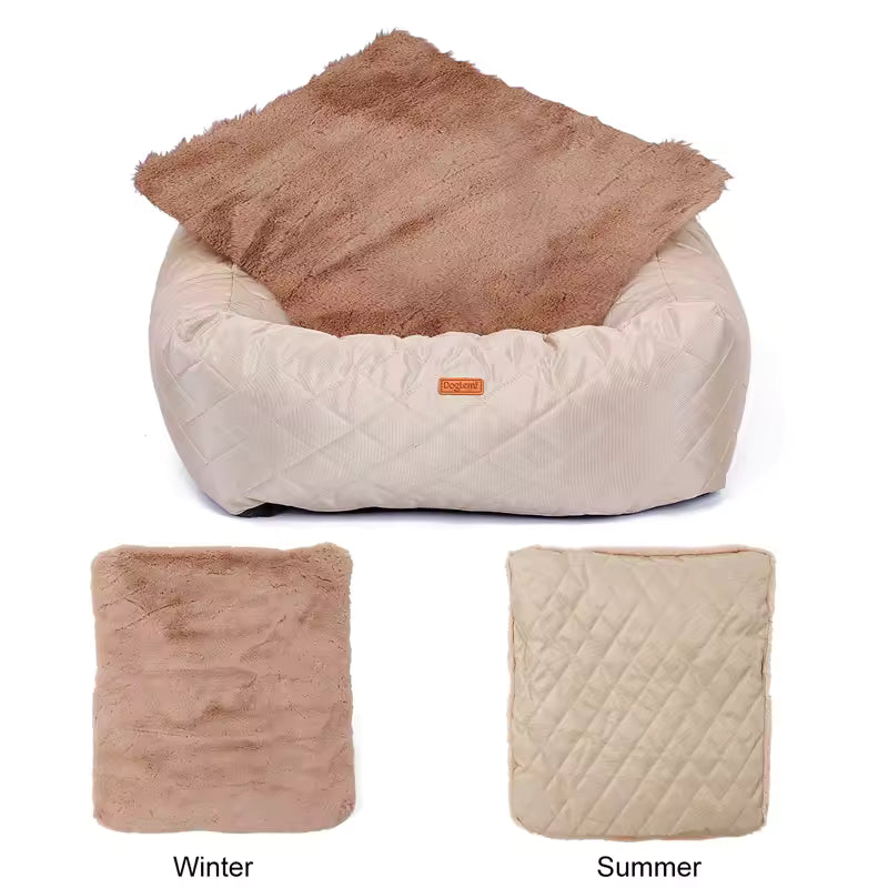 2-in-1 Dog Car Seat & Bed – Foldable Travel Bed