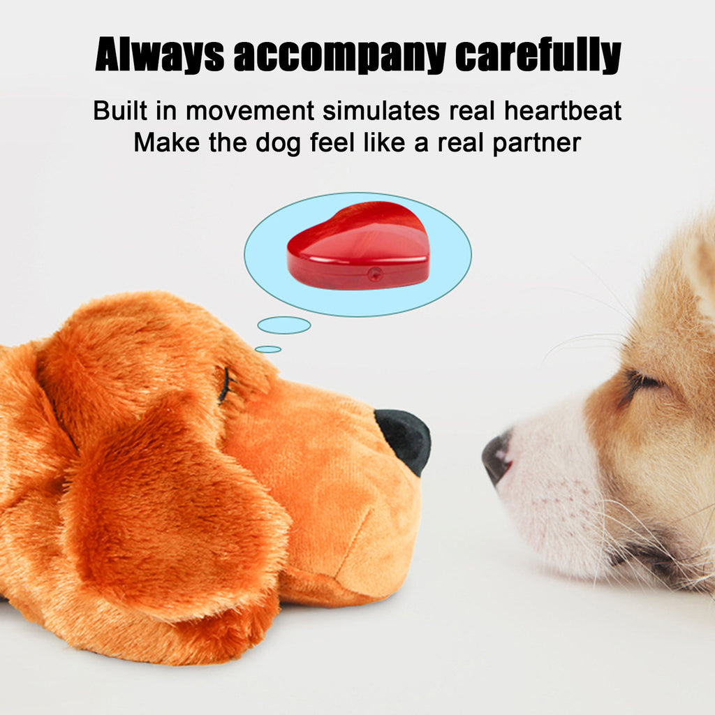 Heartbeat Plush Dog Toy & Comfort Companion