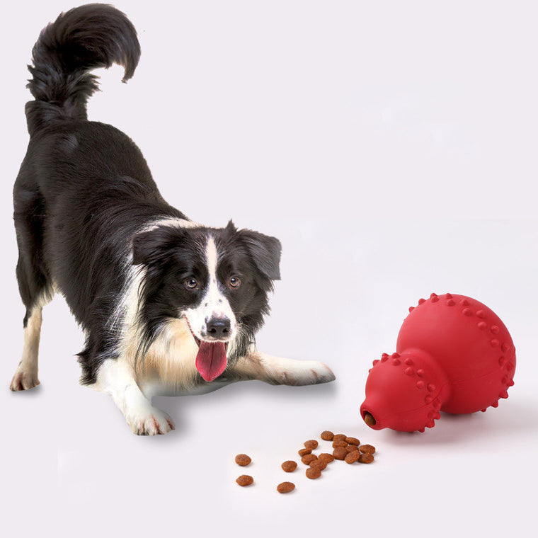 Interactive Treat-Dispensing Dog Toy – Durable Rubber