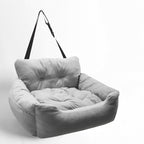 Car Pet Seat Kennel for Cats & Dogs, Soft, Secure Travel Bed