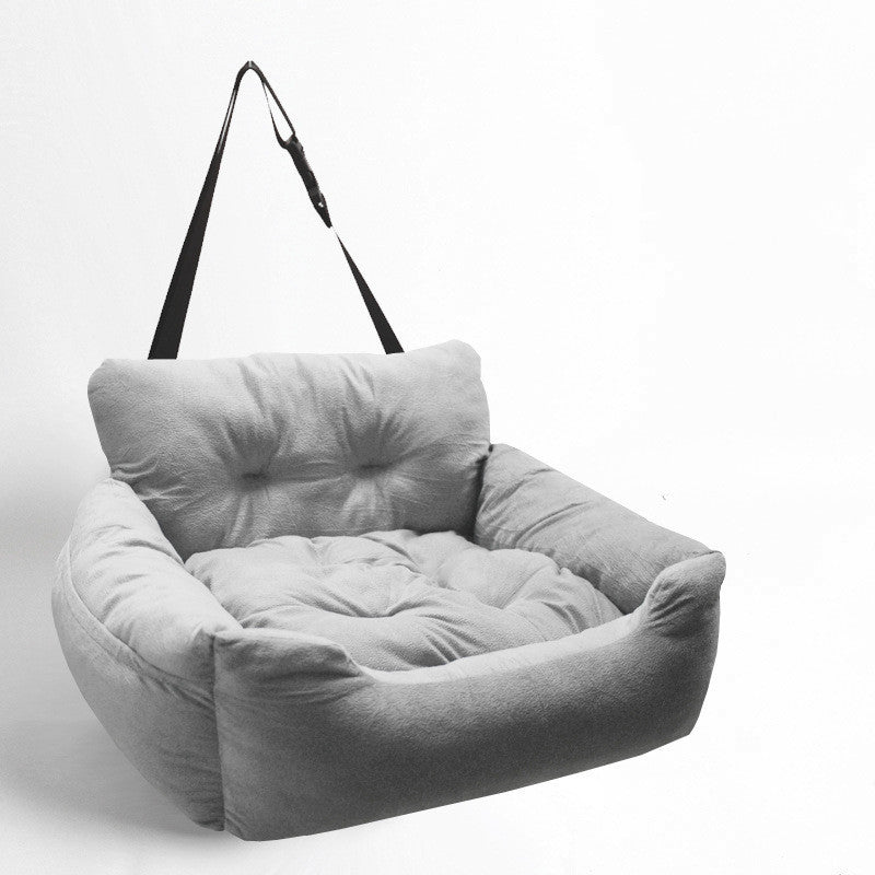 Car Pet Seat Kennel for Cats & Dogs, Soft, Secure Travel Bed