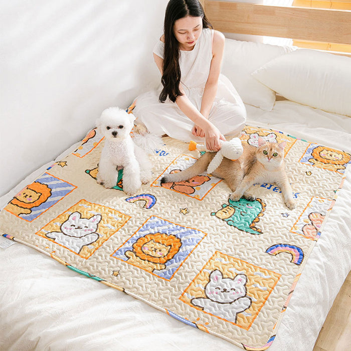 Non-Slip Pet Sleep Mat – Soft & Secure Resting Pad