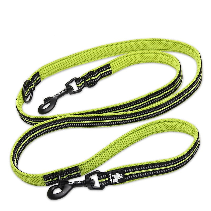 Truelove 7-in-1 Reflective Multi-Function Dog Leash – Hands-Free, Double Leash & Adjustable Length