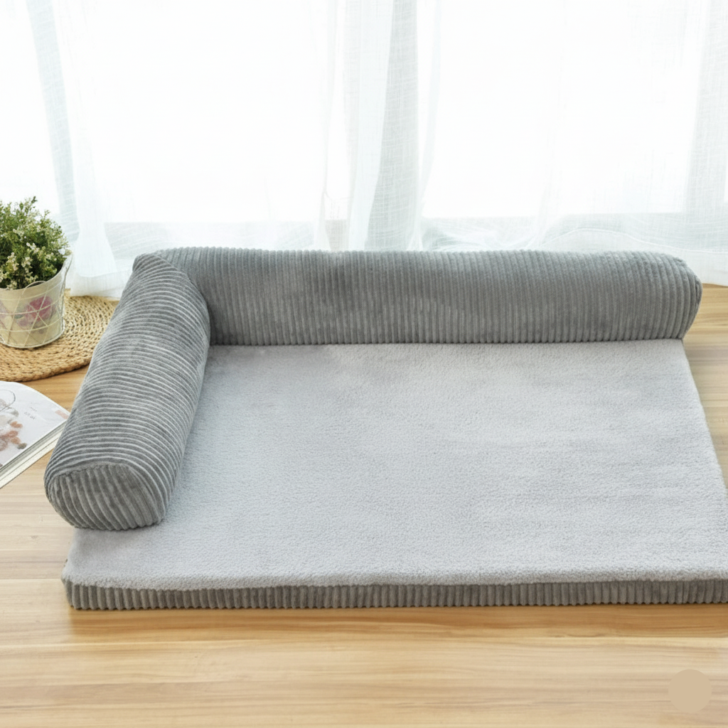 Corduroy Pet Bed – Washable Dog & Cat Bed