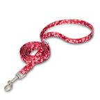 Truelove Floral Cotton Dog Collar & Leash Set