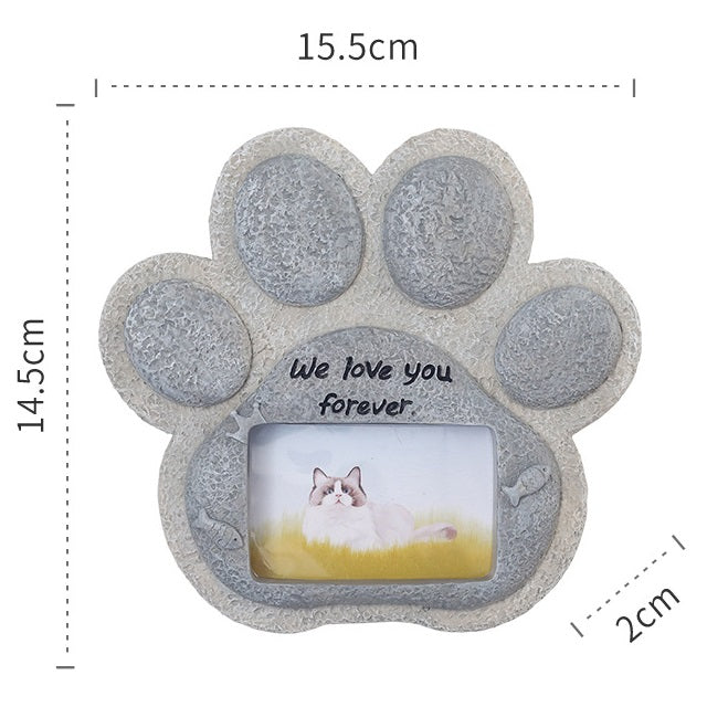 Pet Memorial Paw Print Frame – Forever in Our Hearts