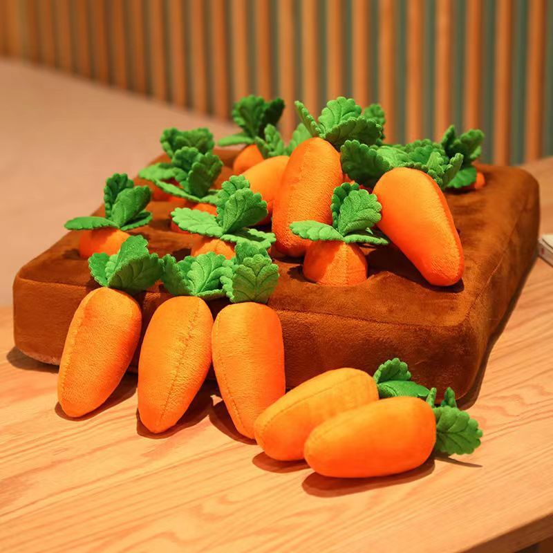 Interactive Carrot Dog Toy