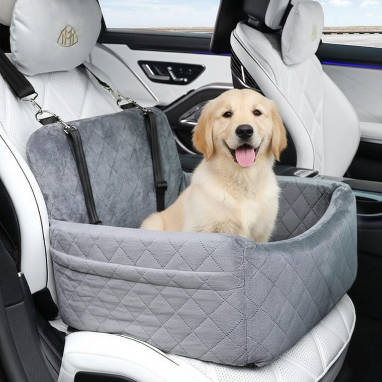 Dog Car Seat Bed – Safe, Comfortable & Washable Travel Booster