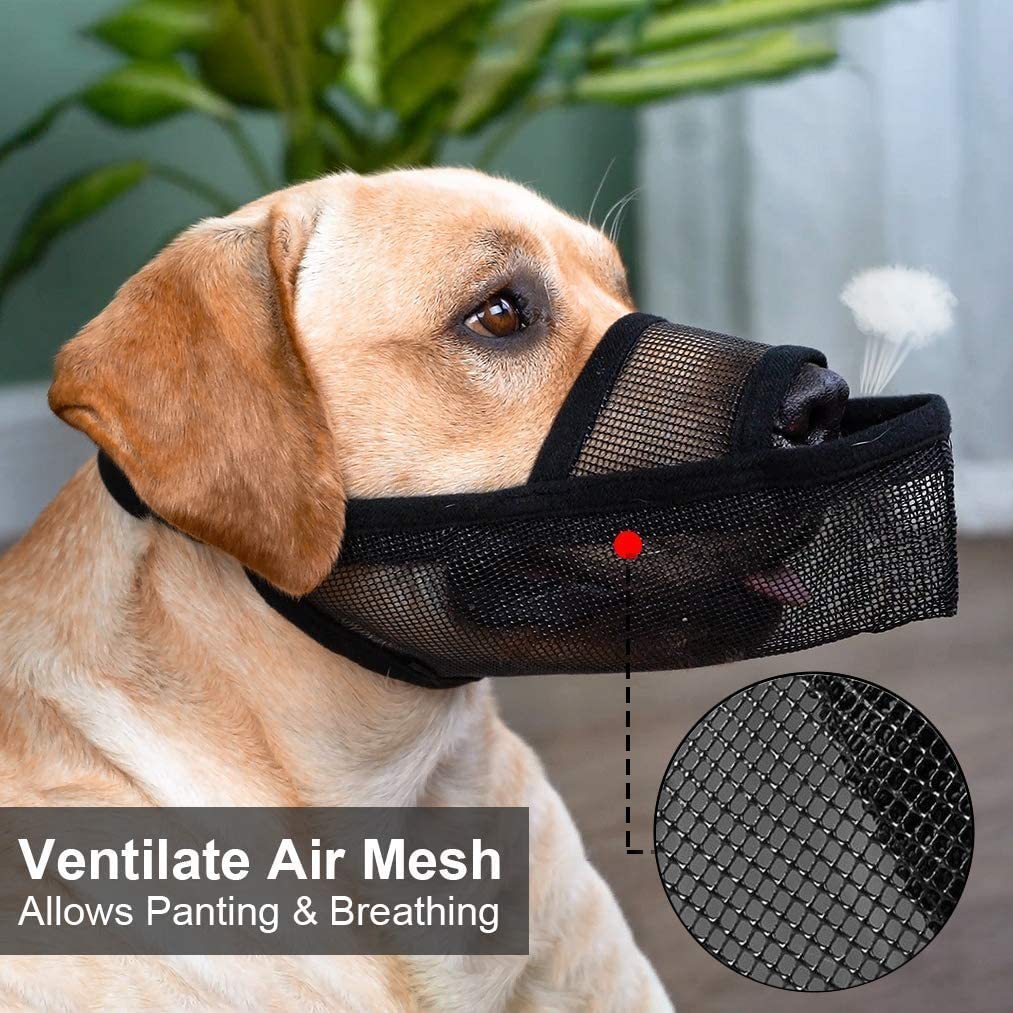 Breathable Mesh Dog Muzzle – Anti-Bite and Anti-Bark