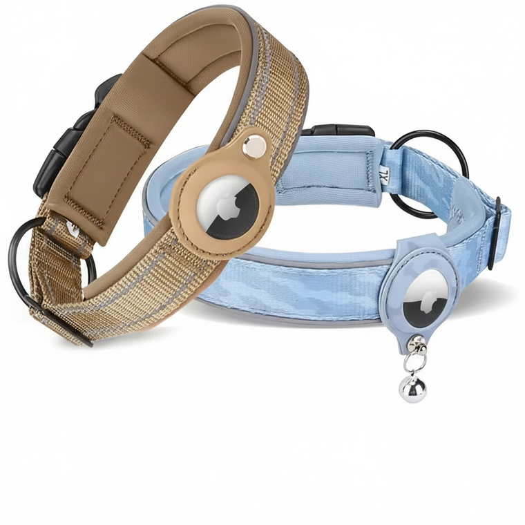 Airtag Tracker Protective Nylon Pet Collar+ Free Airtag holder
