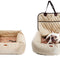 2-in-1 Dog Car Seat & Bed – Foldable Travel Bed