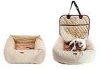 2-in-1 Dog Car Seat & Bed – Foldable Travel Bed