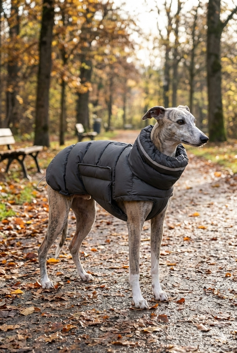 Thermal Dog Vest – Recycled Cotton Winter Coat for Small to Large Dogs