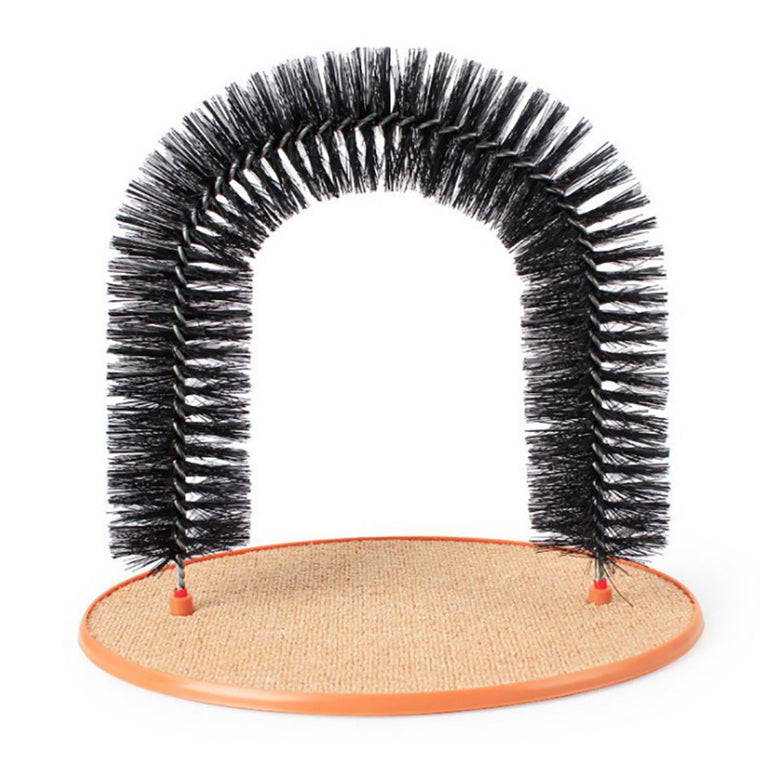 2-in-1 Cat Grooming Arch & Scratcher Toy
