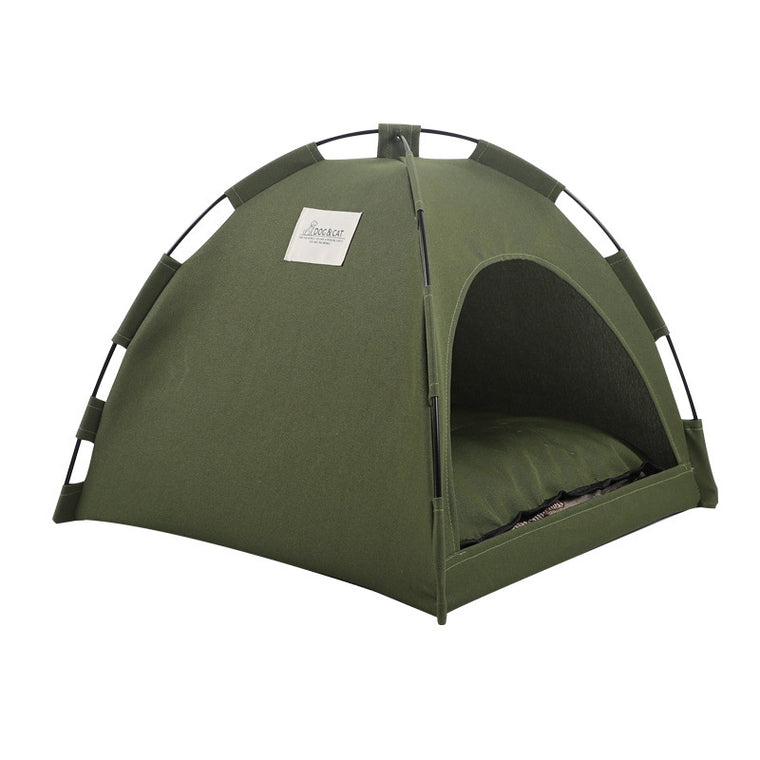 CampNest Portable Tent Pet Bed with Cooling Cushion