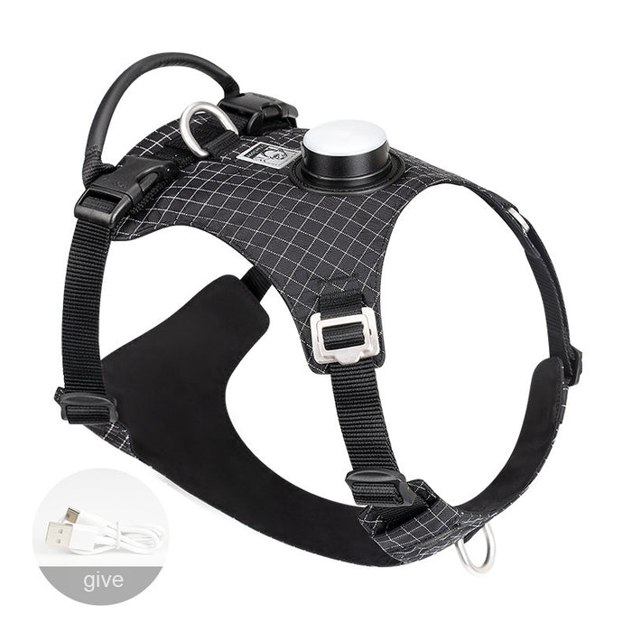 Truelove High-Tech LED Dog Harness with GPS Tracker Holder