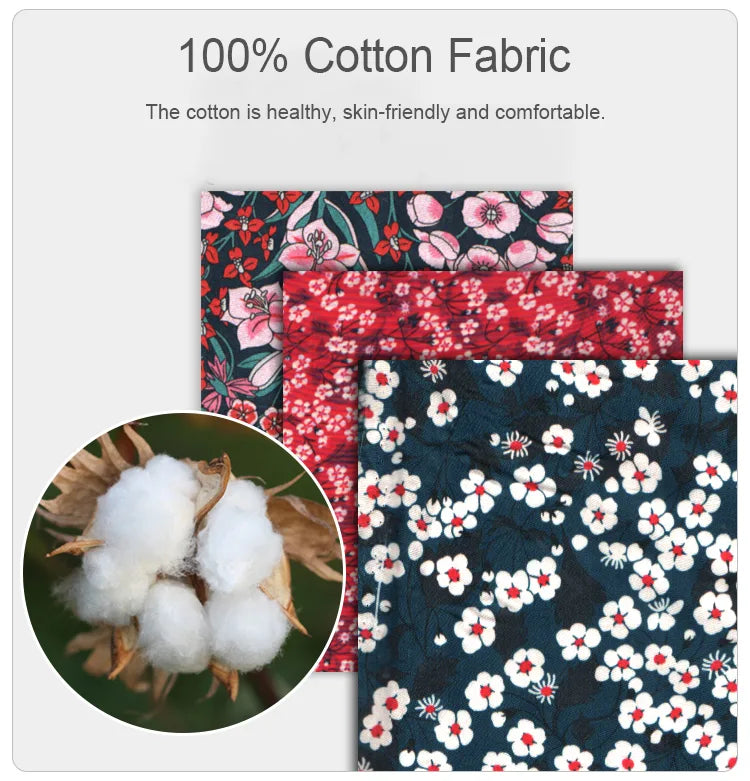 Truelove Floral Dog Collar, Adjustable Soft Cotton Design