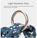 Truelove Floral Dog Collar, Adjustable Soft Cotton Design